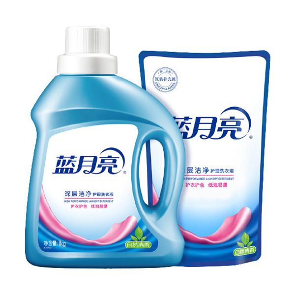 LYL/蓝月亮 自然香洁净洗衣液 6902022147166一件代发 1kg+500g 1套