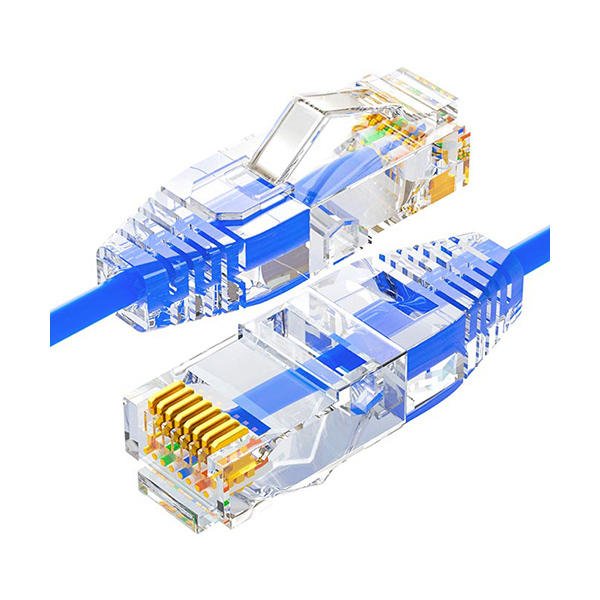 BOYANG/ 博扬 超六类网络跳线 BY-LSZH-S6A15B 15m CAT6A UTP低烟无卤千兆成品网线 超细28AWG无氧铜双绞线 蓝色 1条