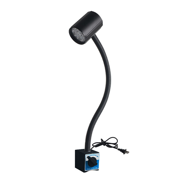 JIUJIA/九家 Y2机床工作灯 YT7W1-22W3-B-2B2 7W 220V 开关磁力座 黑色 1个