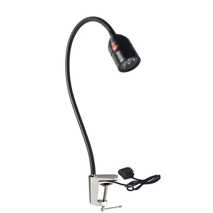 JIUJIA/九家 Y3LED机床灯 3W105-22W1-C-1B1 3W 220V 500mm 工字夹座 黑色 1个