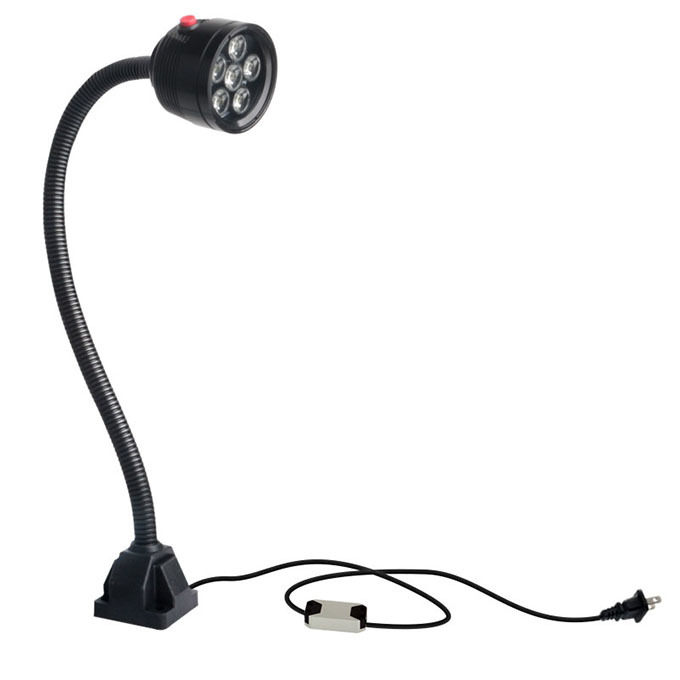 JIUJIA/九家 M2LED防水机床灯 6W102-22W19-7-1B1 6W 220V 800mm 塑料底座 黑色 1个