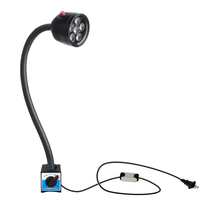 JIUJIA/九家 M2LED防水机床灯 6W102-22W9-B-6B1 6W 220V 600mm 开关磁力座 黑色 1个