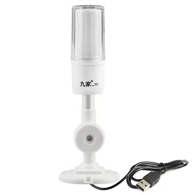 JIUJIA/九家 智能报警信号灯 NI-N1-CWW-USB USB接口 弯臂 白色 1个
