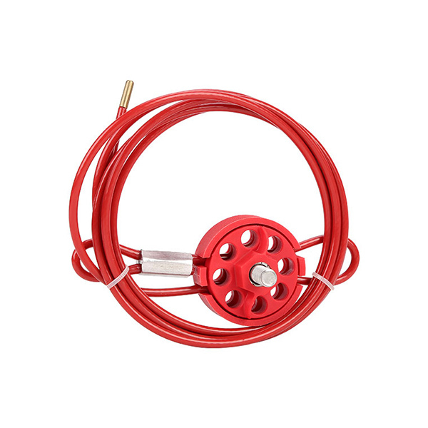 PROLOCKEY/洛科 轮式缆绳锁 CB03 缆绳直径3.8mm 长2m 可挂8把挂锁 1个