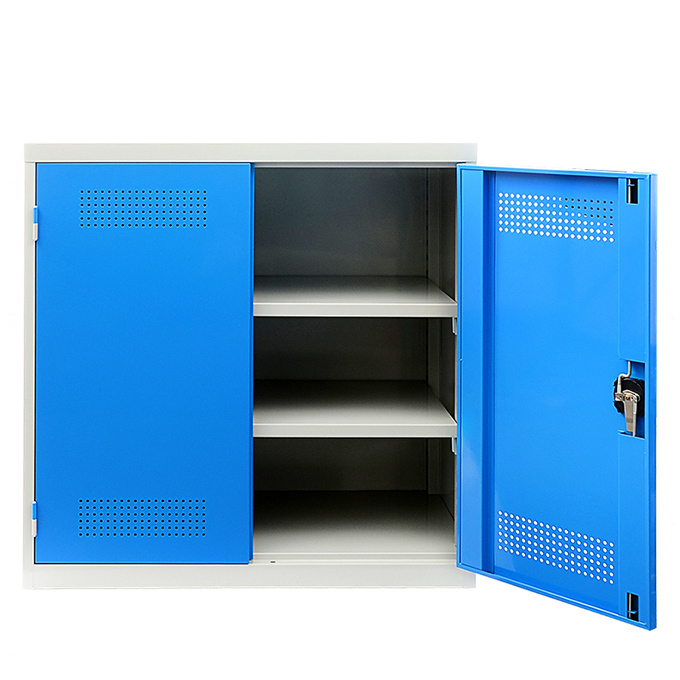 KERUINI/科瑞尼 储物柜 F2000-1575 尺寸1023×500×1000mm 层板承重150kg 框体RAL7035灰色 门板RAL5015蓝色 1台