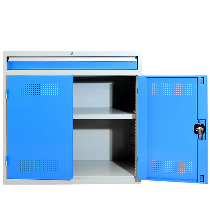 KERUINI/科瑞尼 储物柜 F1100-1575 尺寸 1023×500×1000mm 层板承重150kg 框体RAL7035灰色 门板RAL5015蓝色 1台
