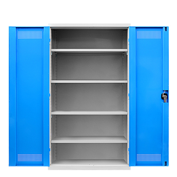 KERUINI/科瑞尼 储物柜 F4000-1575 尺寸1023×500×1800mm 层板承重150kg 框体RAL7035灰色 门板RAL5015蓝色 1台