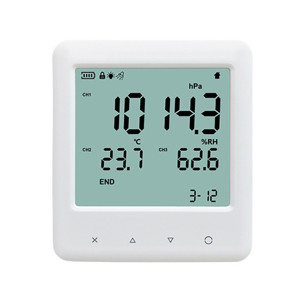 YOWEXA/宇问 大气压/温湿度监测仪(带记录) YEM-70AL 温度范围-30~65℃ 温度测量精度±0.3℃(-10~65℃) ±0.5℃(其他) 湿度范围0~100%RH 湿度测量精度±3%RH(10~90%RH) ±4%(其他) 大气压范300~1100hPa 大气压误差±1hPa分辨率0.1℃/0.1%RH/0.18hPa 1台