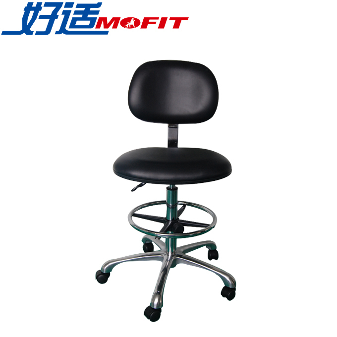 MOFIT/好适 防静电高回弹工作椅 12031 可调节高度580~850mm 带脚踏五星高脚架 1把