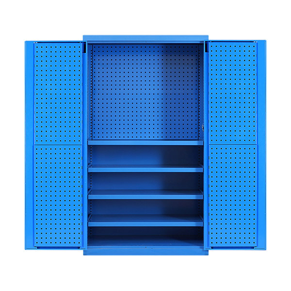 KERUINI/科瑞尼 挂板式工具柜 H4021-5015 尺寸1000×500×1800mm 门挂背挂框体+4层板 RAL5015蓝色 1台