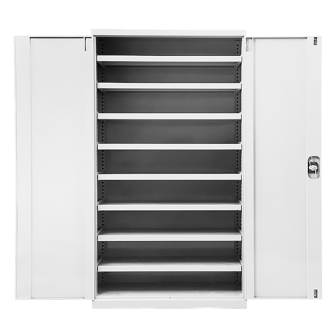 KERUINI/科瑞尼 层板式储物柜 H8000-7035 尺寸 1000×500×1800mm 层板承重150kg 灰白色 1台