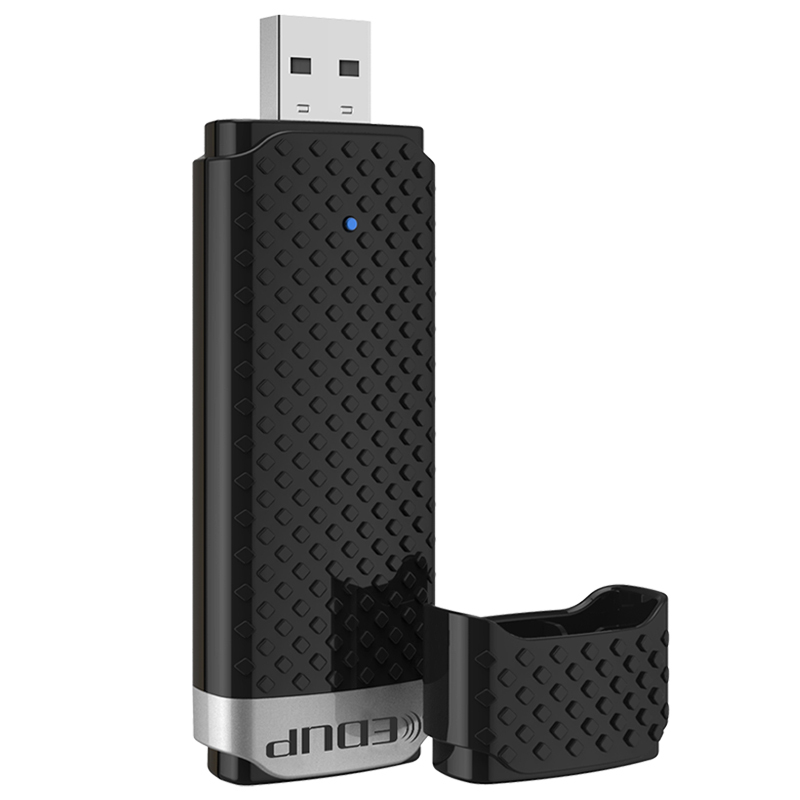 EDUP/ 翼联 1200MB双频无线网卡 EP-AC1618 PCI 双频USB3.0千兆网卡 台式机笔记本通用WiFi接收器发射器 外置穿墙天线 1个