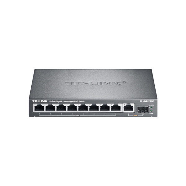 TP-LINK/普联 交换机 TL-SG2210PT 10口 搭配一台TP-LINK兼容华为SFP-GE-LX-SM1310千兆单模双纤SFP光模块 1台