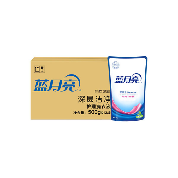 LYL/蓝月亮 自然香深层洁净洗衣液 6902022135248 500g×12袋 1套
