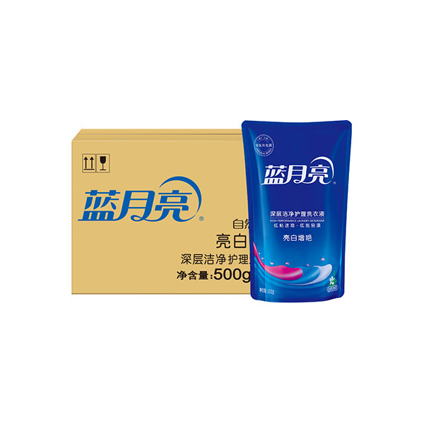 LYL/蓝月亮 自然香亮白增艳洗衣液 6902022137365 500g×12袋 1套