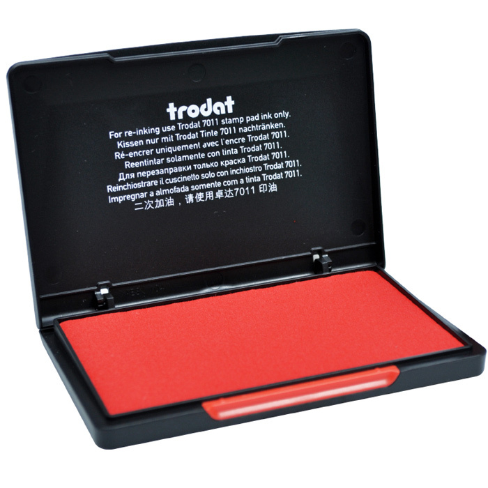 TRODAT/卓达 水性速干印台 9052 12×8.5cm 红色 1个