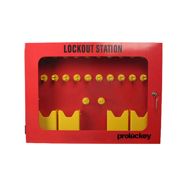 PROLOCKEY/洛科 锁具管理站 LK04-3 580×430×90mm 红色 可挂44把挂锁48张挂牌 不含配件 1个
