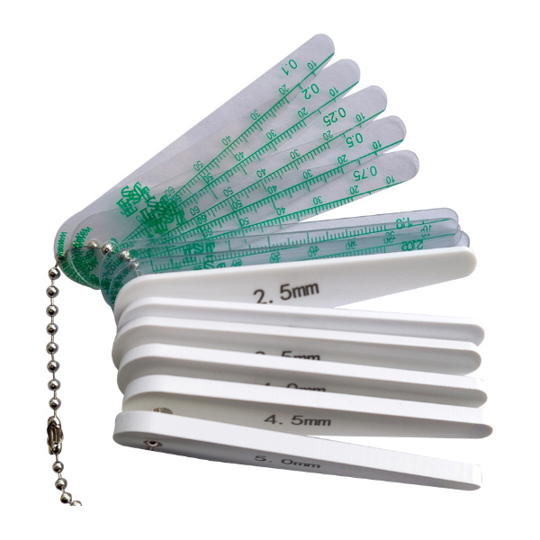 GOODSUPERJST 圆头塑料塞尺 JST-PPG-02550 0.25~5mm 11片 不代为第三方检测 1套