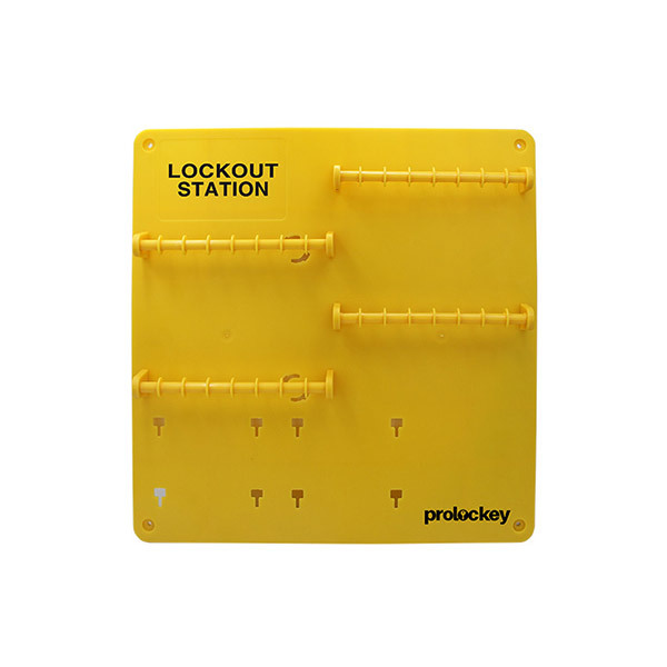 PROLOCKEY/洛科 开放式锁具挂板 LS23 黄色 宽380mm 高380mm 厚10mm 可挂20~32把挂锁 不含配件 1个
