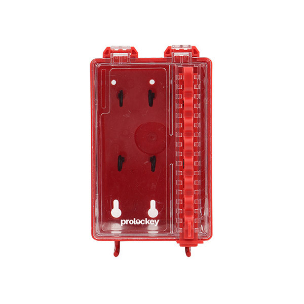 PROLOCKEY/洛科 小型壁挂式共锁箱 LK31 红色 宽160mm 高100mm 厚120mm 可挂8把挂锁 不含配件 1个