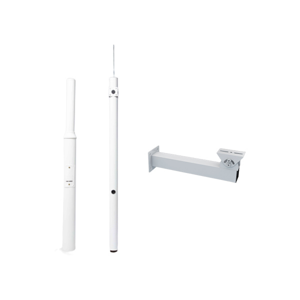 HIKVISION/海康威视 监控立杆 DS-L3000/300-TJ 3m 直径114变76mm 壁厚1.8mm 含地笼、筒机支架 1个