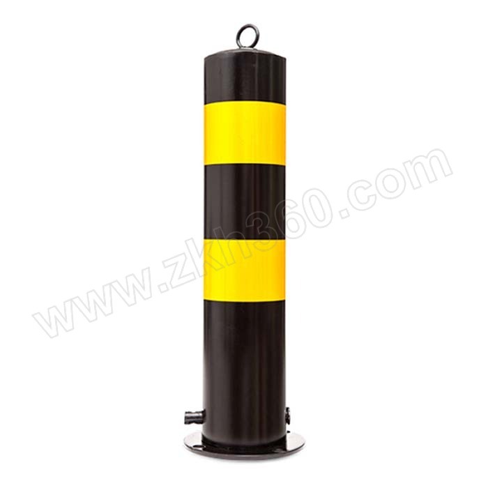 YUETONG/月桐 加厚防撞隔离反光警示柱 活动款 直径114mm 高750mm 壁厚2mm 黄黑色 1根