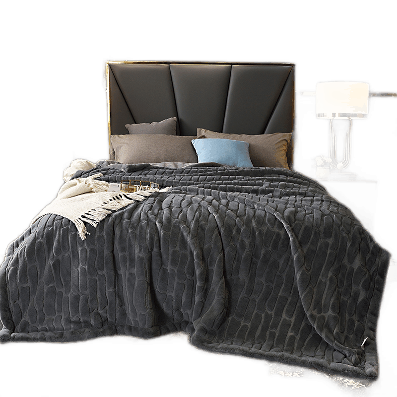 SUISLEEP/穗眠 仿貂绒毛毯 沉稳灰 200×230cm 4kg 1张
