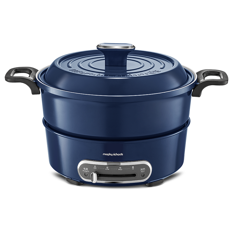 MORPHY RICHARDS/英国摩飞 多功能锅 MR9087 3L 轻奢蓝 1台