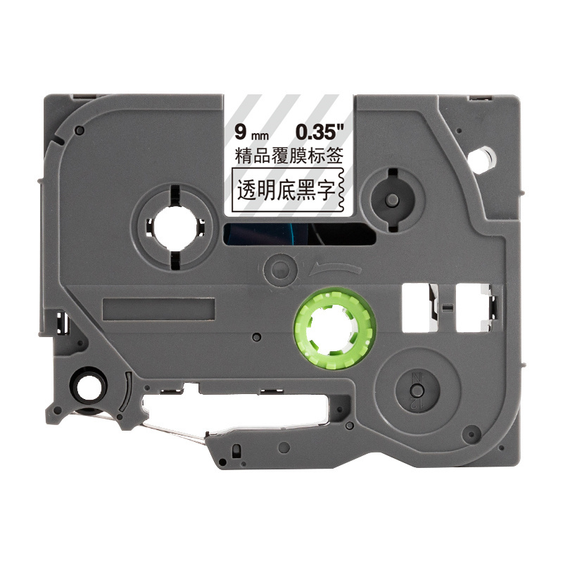 KST/科思特 专业版标签色带 KZe-121 透明底黑字 9mm×8m 适配GI100/PT200/PT1000/PT1000BM/PT1010/PT1010B 1卷