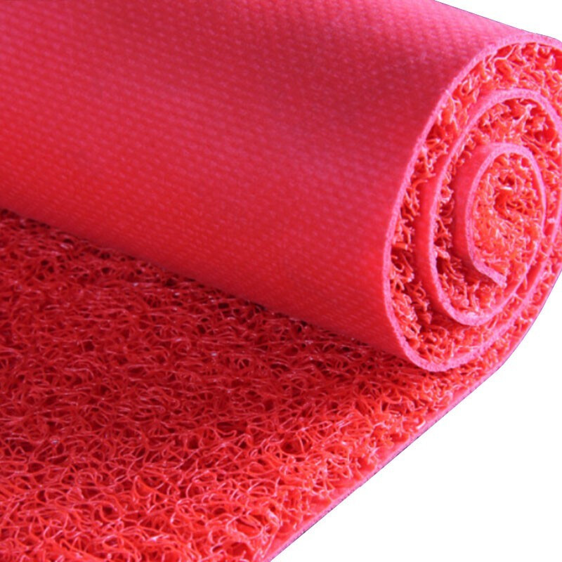 ICEY/冰禹 BYll-385系列防滑刮沙喷丝地垫 2×1.2m 厚17mm 红色 PVC 1卷