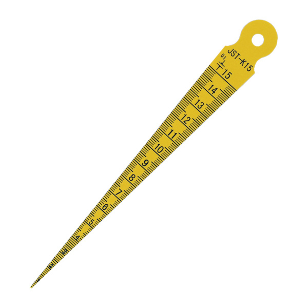 GOODSUPERJST 塑料孔径尺 JST-K15软质 测量范围1~15mm 分度值0.1mm 可弯曲 不含第三方检测 1支