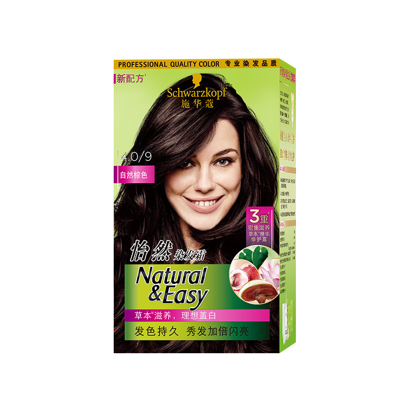 SCHWARZKOPF/施华蔻 怡然染发霜4.0/9自然棕色 6920177944058 153mL 1件