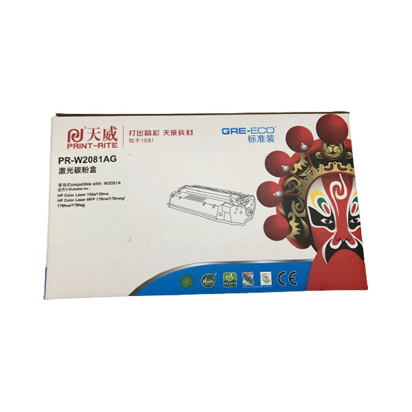 PRINT-RITE/天威 标准装硒鼓 W2081AG 青色 带芯片 适用HP Color Laser 150a/150nw HP Color Laser MFP 178nw/178nwg/179fnw/179fwg 1个
