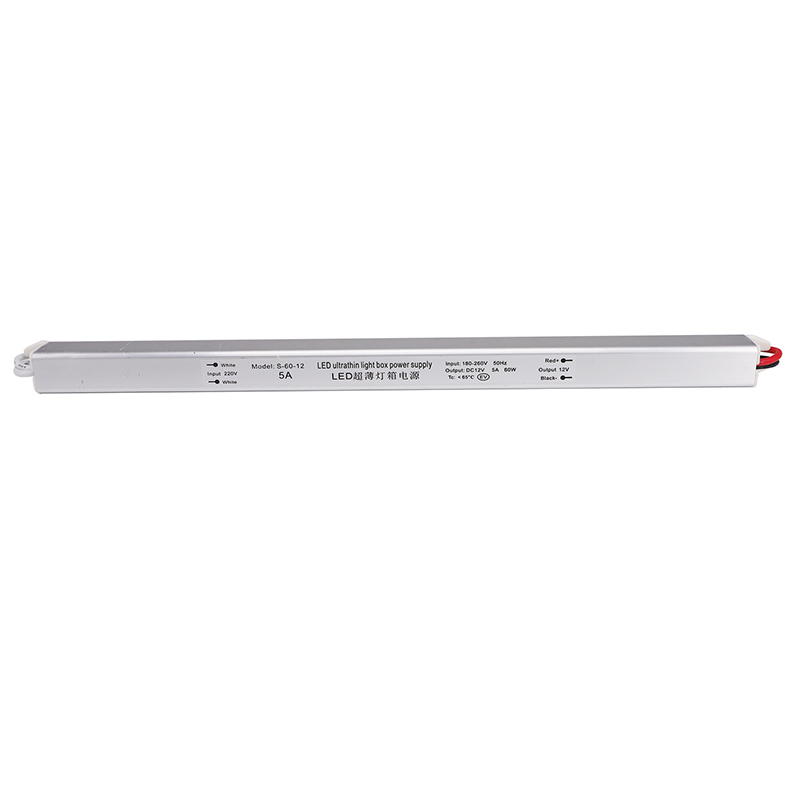 LONGDAI/龙代 LED超薄长条电源GYJ S-60-12 / 12V 5A 60W 290×18×17mm 1个