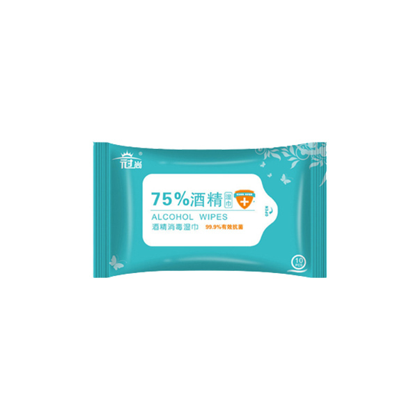 GUANSHANG/冠尚 75%酒精湿巾 150×180mm(±5mm) 10片 1包