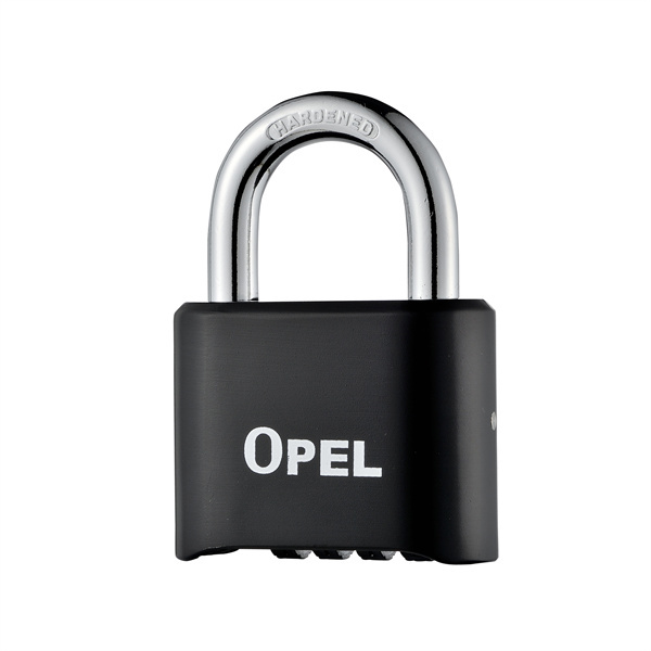OPEL 短梁锌合金底开密码锁 ZN-504 4位密码 红色/蓝色/黑色/古铜色随机发货 锁体宽度51.5mm 锁钩净高23mm 无钥匙 1把