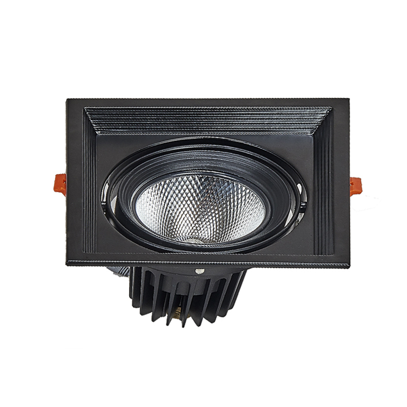 HU/沪字牌 格栅射灯斗胆灯 HZP-GSD02 130×130mm 4000K 1个