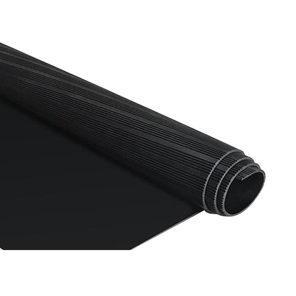 ZHOBO/中宝 条纹防滑型高压绝缘橡胶板垫 5×1m 黑色 厚3mm 测试电压10kV 使用电压5kV 1卷
