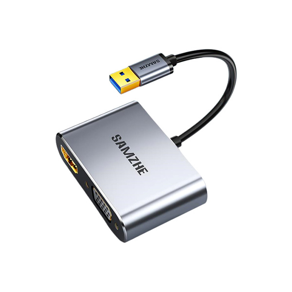 SAMZHE/山泽 USB3.0转HDMI/VGA转换器 UHG2021 1个