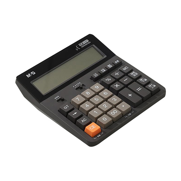 M&G/晨光 2136电脑按键语音型计算器 ADG981B4 咖啡色 12位 1个