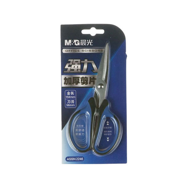 M&G/晨光 强力剪刀 ASSN2246 154mm 蓝色 1把