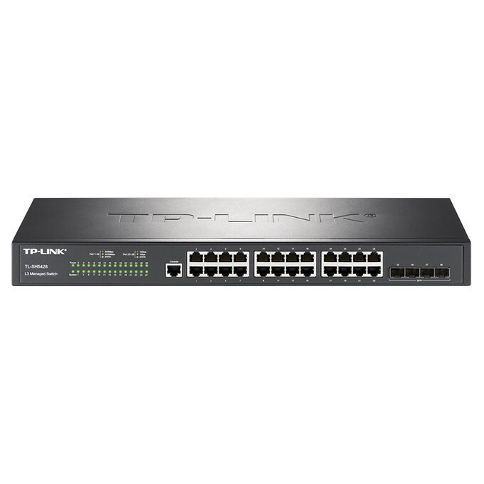TP-LINK/普联 万兆上联三层网管交换机 TL-SH5428 24千兆网口+4万兆SPF口 1台