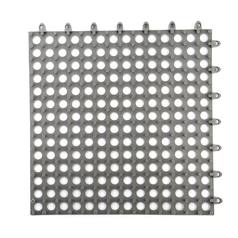 ICEY/冰禹 BYll-1203系列浴室拼接镂空防滑垫 灰色 300×300mm 厚约8.5mm 1块