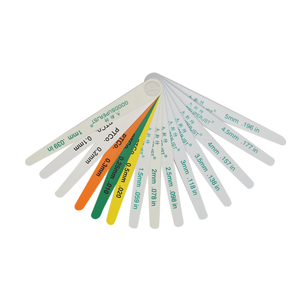 GOODSUPERJST 汽车彩色塑料塞尺 0.1-5mm 14片 不含第三方检测 1把