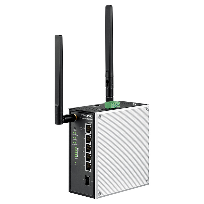 TP-LINK/普联 无线设备双频发射端 TL-XAP3000DG工业级 WIFI6 AP/client模式可选支持DC/POE供电 5个10/100/1000Mbps RJ45端口 1台