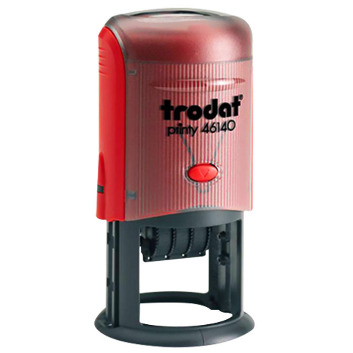 TRODAT/卓达 回墨日期印章 46140 红色 印迹尺寸40×40mm 1个