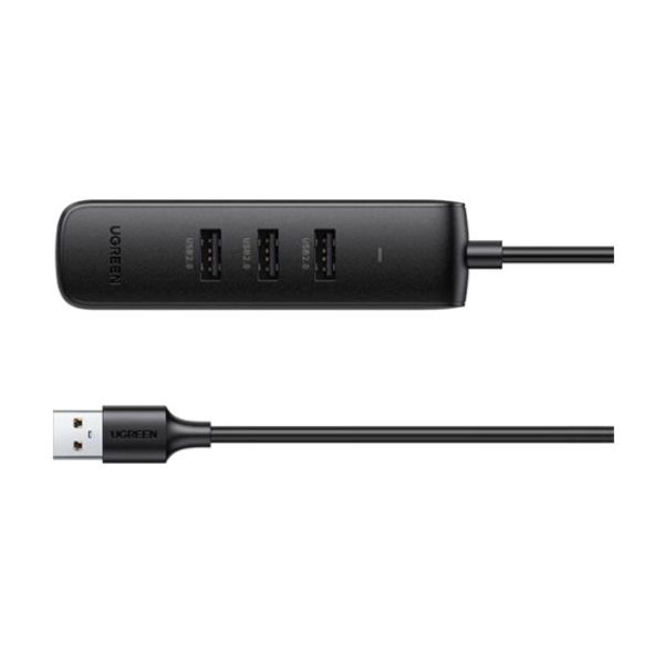 UGREEN/绿联 USB2.0网卡集线器 20984 黑色 1个