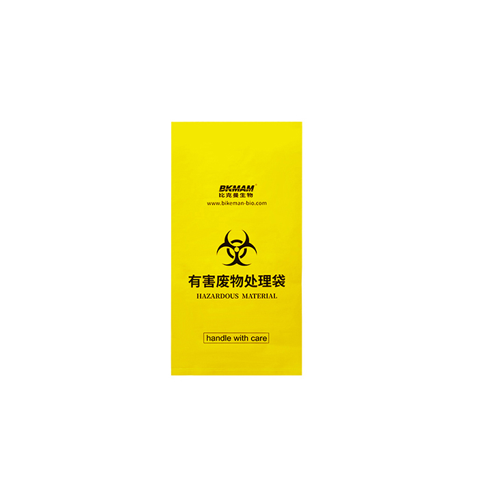 BKMAM/比克曼生物 防化垃圾袋 黄色 46×76cm 尺寸为周长 1袋