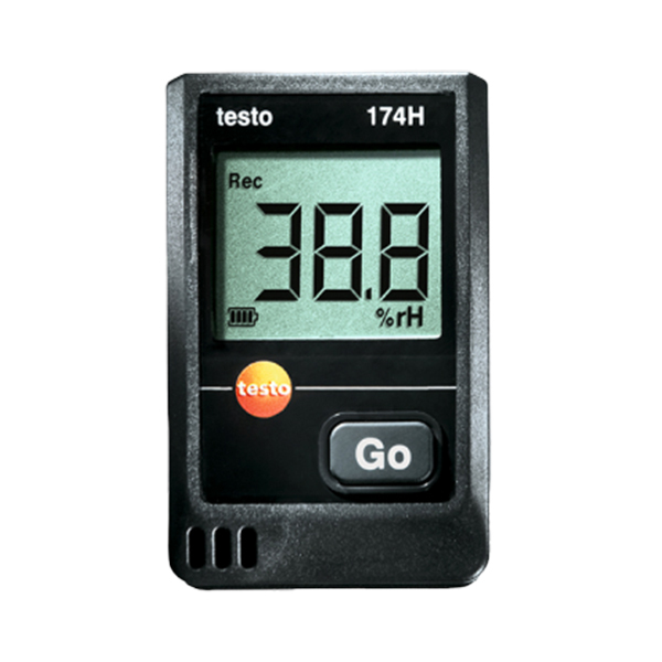 TESTO/德图 迷你型温湿度记录仪 testo 174 H 墙面支架 2节CR 2032锂电池和出厂报告 1台