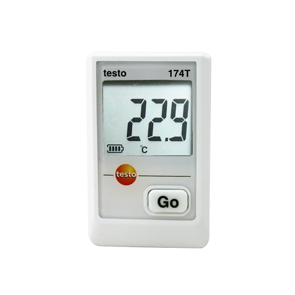 TESTO/德图 迷你温度记录仪 testo 174 T 内置单通道(NTC)包括墙面支持架 电池(2 x CR 2032)和出厂报告 1台